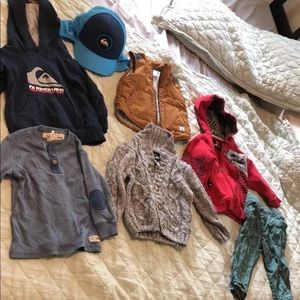 Quicksilver baby boy lot size ranging from 9-18 mo